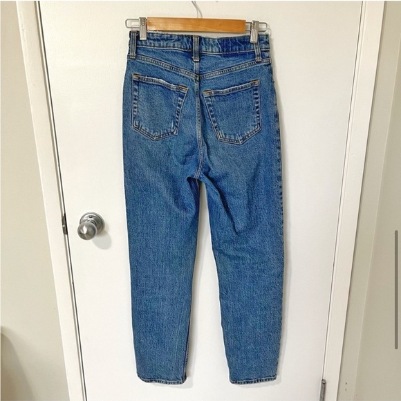 Abercrombie & Fitch Dad High Rise Curve Love Jeans Blue size 25 - Picture 8 of 16